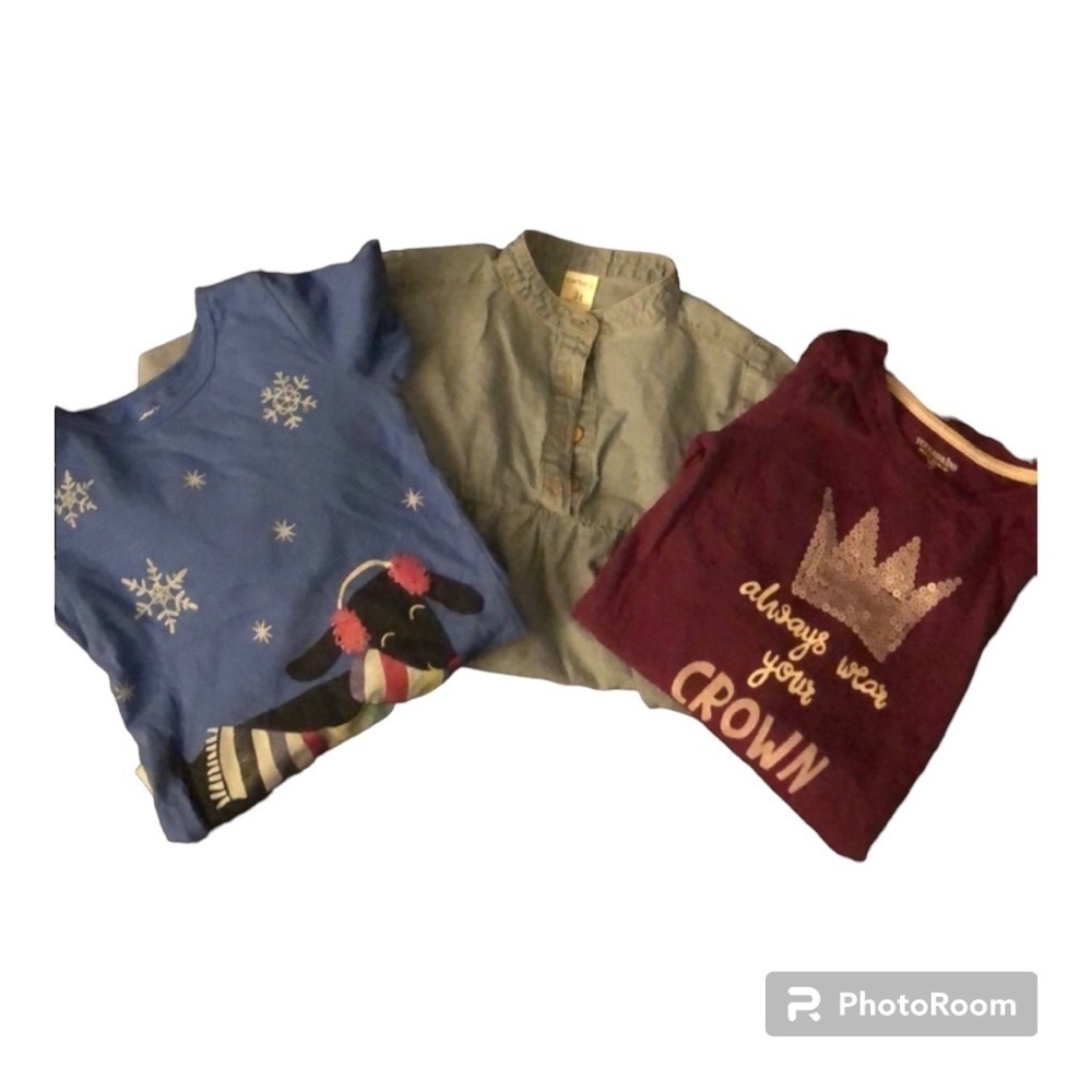 3t girls long sleeve shirt bundle (total of 3). EUC.